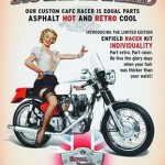 Royal Enfield girl babe pin up