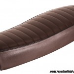 Selle biplace plate havane, pour mash seventy, seventy five, café racer, scrambler, twofifty.